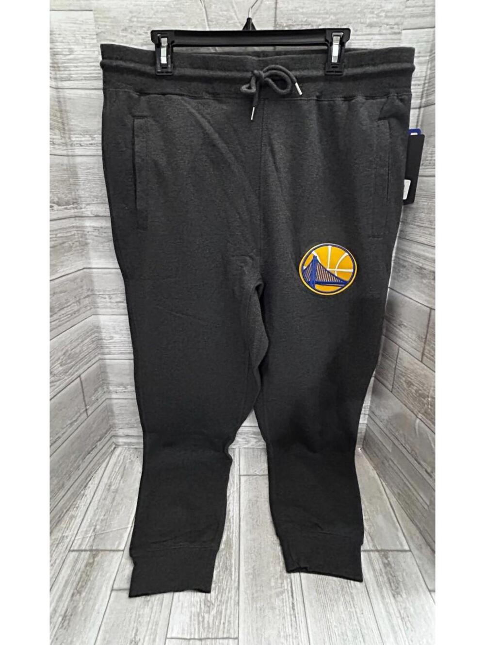 Golden State Warriors UNK Sweatpants Joggers XL Gray NBA Logo New